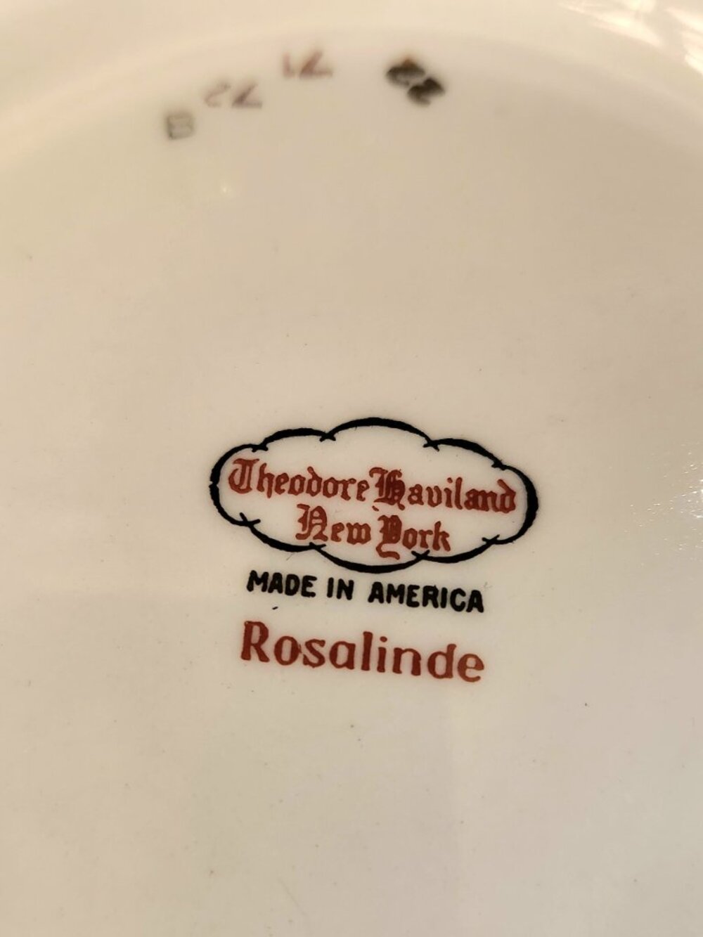 Theodore Haviland New York "rosalinde Made in America Round Serving Bowl - Picture 7 of 9